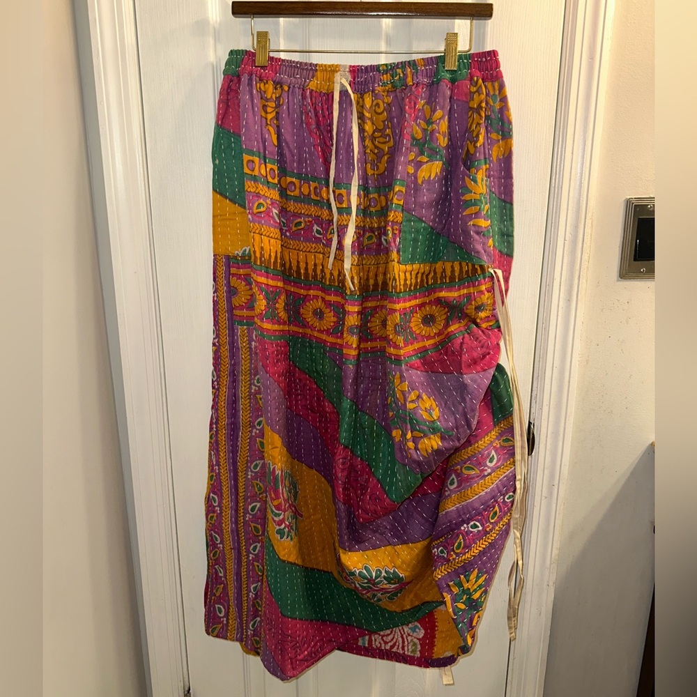 Reversible Kantha Maxi Skirt